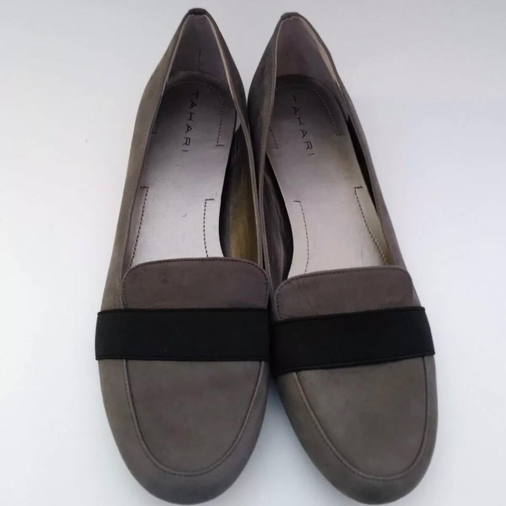 Tahari Grey Suede Flats - W7.5 - Barely Worn
